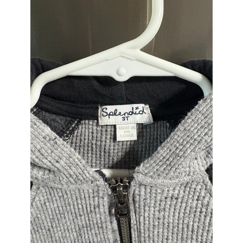 5/$25 Gray and Black Jacket - Splendid - 3T - Picture 3 of 3